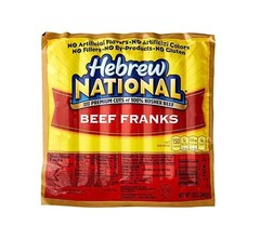 Hebrew National Beef Franks, 12 Oz (4 Pack) 28 Total Hotdogs