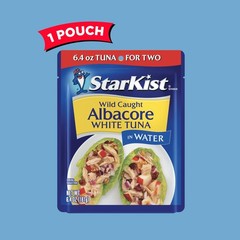 StarKist Albacore White Tuna in Water, 6.4 oz Pouch (1 Pack) Ready to Eat Wil…