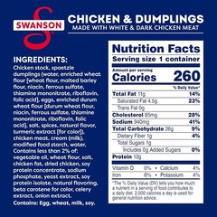 Swanson Canned Chicken Dumplings White and Dark Chicken Meat, 10.5 (Case of 12)