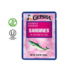 Lightly Smoked Sardines in Soybean Oil 3.53oz (Pack of 24), Sardines| HALAL &…