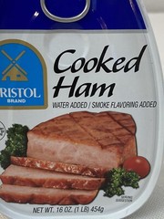 Bristol Cooked Ham Canned 16oz Fully Cooked 1lb Can Ready To Eat Fast Ship
