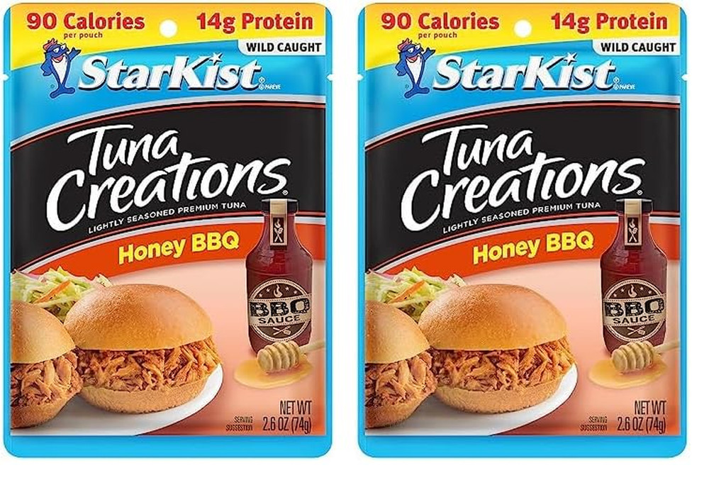 Tuna Creations Honey BBQ , Single Serve Pouch, 2.6 Oz (Pack of 2)