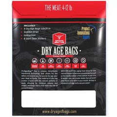 Dry Aging Bags made beef steaks at home easily & safely – 4 pcs. bags 10×20 in