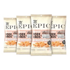 EPIC Pink Himalayan Salt Pork Rinds, Keto Consumer Friendly, 4Ct Box 2.5oz ba…