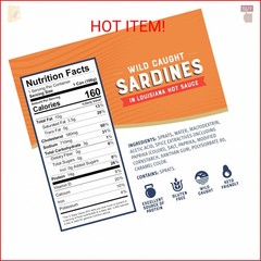 Bumble Bee Sardines in Louisiana Hot Sauce, 3.75 oz Tin (Pack of 12) – Wild Caug