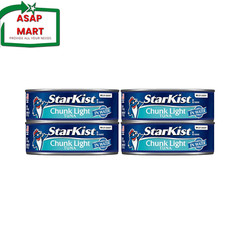 Starkist Chunk Light Tuna in Water, 5 Oz (4 Pack) Canned Tuna Fish, Wild Caught,