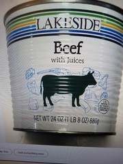 New 24 oz Lakeside Beef with Juices Fully Cooked Heat and Serve 03/30