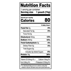 Chunk Light Tuna in Water Pouch 6 Pack 2.6 oz