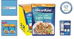 Nutritious Chunk Light Tuna in Water – 12 Pack, 70 Calories & Easy Open Pouches