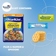 Lunch-To-Go Albacore Mix Your Own Tuna Salad, 4.5 Ounce Kit, 12 Pack