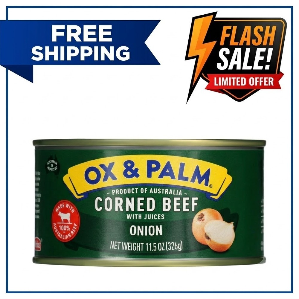 Ox & Palm corned Beef onion Flavored 11.5 oz can……