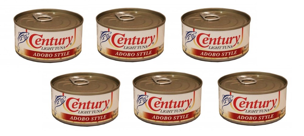 Century Light Tuna Adobo Style Tuna in Soy Sauce 6.4oz (180g), 6 Pack