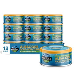 Wild Planet Albacore Wild Tuna, No Salt Added, Canned Tuna, Pole & Line Caught,
