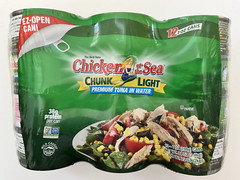 12 Packs Chicken of the Sea Chunk Light Premium Tuna in Water 7oz each FREE SHIP