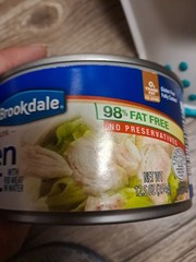 3 Cans Chicken Breast Brookdale 98% Fat Free. Gluten Free. 12.5oz C/u. White.