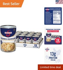 Hearty Swanson Canned Chicken & Dumplings – 12 Can Variety, Classic Comfort Food