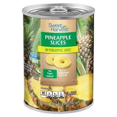 Sweet Harvest Pineapple Slices, 20 oz Can – Pack of 3