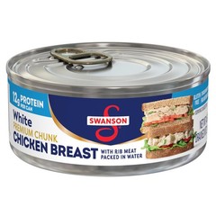 Swanson White Premium Chunk Canned Chicken Breast in 4.5 oz (Pack of 1)