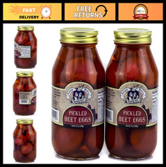 Pickled Beet Eggs – 32oz Jar (Pack of 2) | Gourmet Amish Wedding Treats
