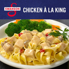 Swanson Canned Chicken a La King with White and Dark Chicken Meat