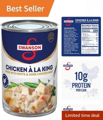 Swanson Canned Chicken a la King, 10.5 OZ – Quick & Creamy Meal Solution