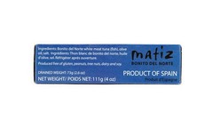 Matiz España Bonito Del Norte 100% Natural, 4 oz, White Meat Tuna in Olive Oil