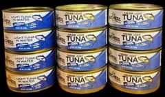 12 DUCHESS WILD CAUGHT CHUNK LIGHT TUNA IN WATER BB DATE: 2027 FREE SHIPPING USA