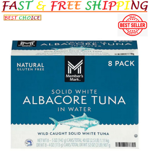 New – Member’s Mark Premium Solid White Albacore Tuna (5 oz., 8 pk.)