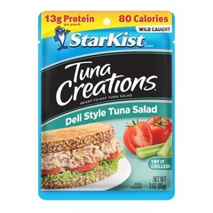 Wild Caught Deli Style Tuna Salad Pouch 13g Protein 3 oz 6 Pack