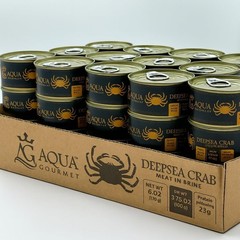 Convenient 6 oz Canned Deepsea Crab Meat – High Protein Gourmet Delight