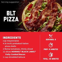 HORMEL BLACK LABEL Thick Cut Fully Cooked Bacon – Gluten Free, 2.52 oz (Pack of