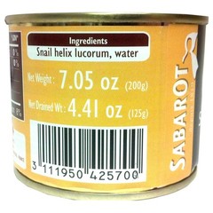 Sabarot Escargot Snails, 18 Extra Large Snails (Helix Lucorum), Imported from