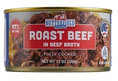 Butterfield Farms Roast Beef in Beef Broth (12 oz., 4 pk.) Fast Ship