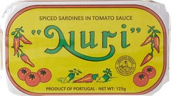 NURI Portuguese Sardines in Spiced Tomato Sauce 10 Pack 4.4 oz cans