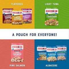 Bumble Bee Chunk Light Tuna in Water 2.5oz Pouches 12pk Ready to Eat Wild Caught