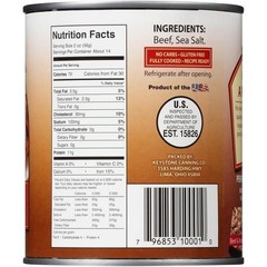 All Natural Fully Cooked Canned Beef High Protein Quick Meal Prep 2 Pack New