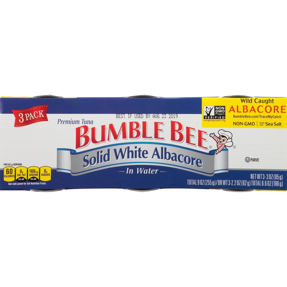 Solid White Albacore Tuna In Water, 3 Ounce, Pack of 3