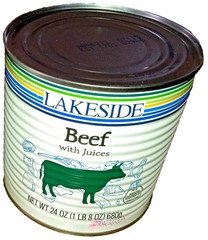 One Lakeside Foods Beef w/ Juices 24 Oz. Can Survival Food **1/19/31 Exp. Date**