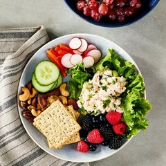 Pack 4 Premium White Chicken Salad Pouches 2.6 oz Each Free Shipping in 2 days