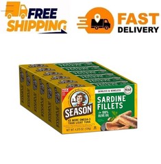 Season Skinless & Boneless Sardines in Oil – 4.375-Ounce (Pack of 6)