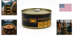 Convenient 6 oz Canned Deepsea Crab Meat – High Protein Gourmet Delight