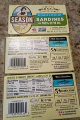 Season Wild Caught Skinless Boneless Sardines 4.375 Oz 22g Protein Lot Of 3