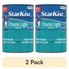 StarKist Chunk Light Tuna in Water, Wild Caught, 20g Protein, 5 oz (2 pack)…