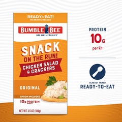 Bumble Bee Snack on the Run Chicken Salad with Crackers Kit, 3.5 oz Pack of 12