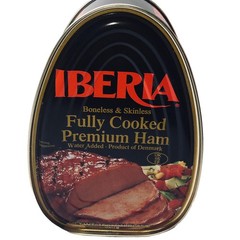 6 Iberia Boneless & Skinless Cooked Canned Ham 16oz (1LB.) dak picnic. 09/2030
