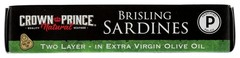Crown Prince Brisling Sardines, In Olive Oil, 3.75 oz