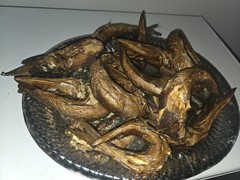 Smoke/dry Kini Fish