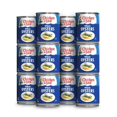 Chicken of the Sea Whole Oysters Great for Recipes 8-Ounce Cans Pack of 12