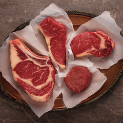 New York Strips and Beef Patties with Choice of Seasoning | 12 oz Steaks and 1/3