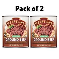 Keystone All natural Ground Beef 28 oz Can, (PACK OF 2) Free Shipping